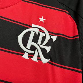Camisa Flamengo I 2025 s/n° Torcedor Adidas Masculina - Vermelho+Preto