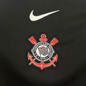 Camisa Nike Corinthians  II 2025  - Preta e Branca - Masculina