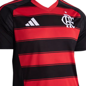 Camisa Flamengo I 2025 Adidas - Vermelho+Preto - (Masculina )