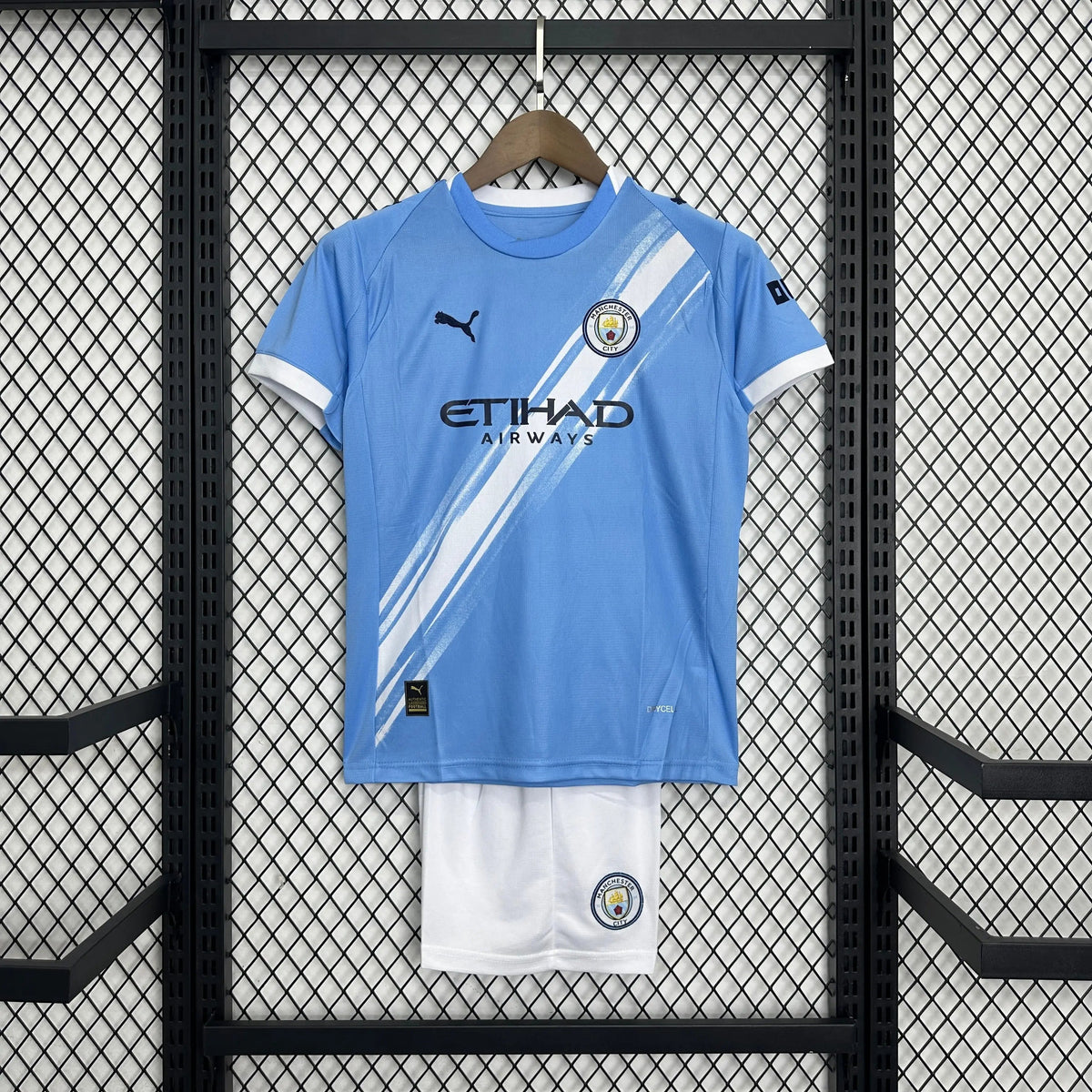 Camisa Manchester City Home 25/26 - Torcedor Infantil Azul