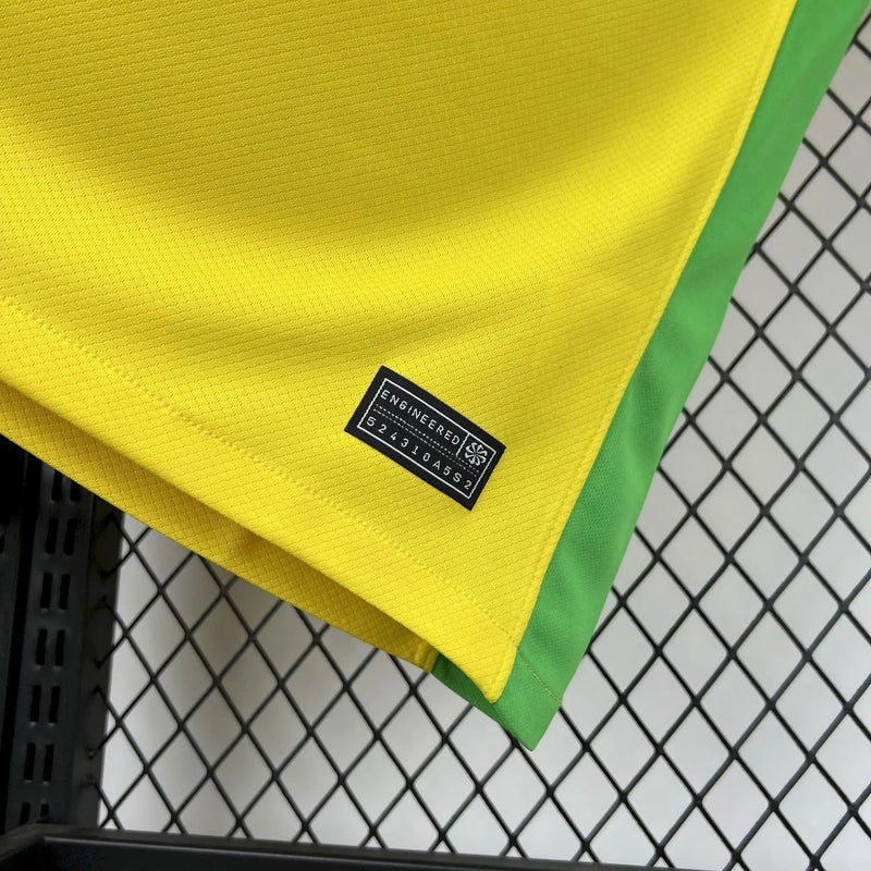 Camisa Brasil Home 25/26 - Torcedor Masculina Amarela