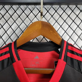 Camisa Flamengo Home 25/26 - Torcedor Infantil Preta e Vermelha