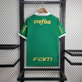 Camisa Palmeiras Home 24/25 - Torcedor Masculina Verde + Patch Brasileirão e Avanti + Patrocínios