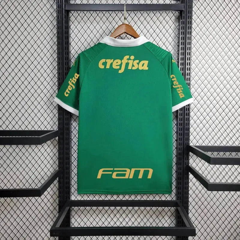 Camisa Palmeiras Home 24/25 - Torcedor Masculina Verde + Patch Brasileirão e Avanti + Patrocínios