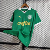 Camisa Palmeiras Home 24/25 - Torcedor Masculina Verde + Patch Brasileirão e Avanti + Patrocínios