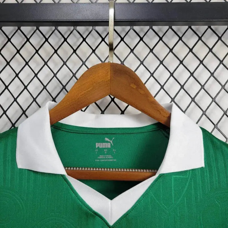 Camisa Palmeiras Home 24/25 - Torcedor Masculina Verde + Patch Brasileirão e Avanti + Patrocínios