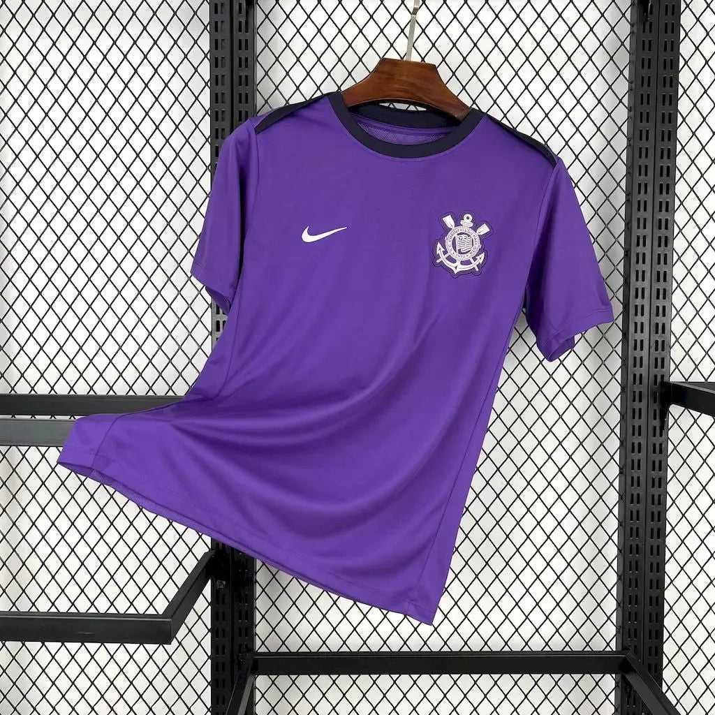 Camisa Timão Treino 25/26 - Torcedor Masculina Roxa