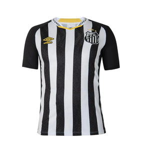 Camisa Santos Away 25/26 - Preta e Branca #NeymarJR10
