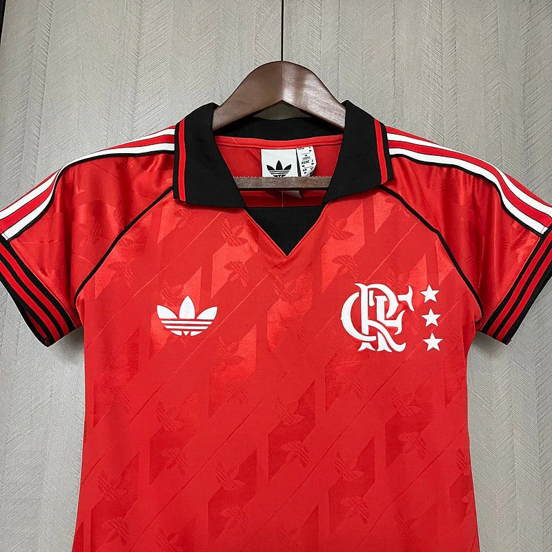 Camisa Flamengo Lifestyle 24/25 Torcedor Adidas Masculina - Vermelho