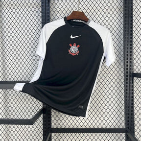 Camisa Nike Corinthians  II 2025  - Preta e Branca - Masculina