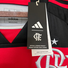 Camisa Flamengo I 24/25 - Vermelho+Preto - (Feminina)