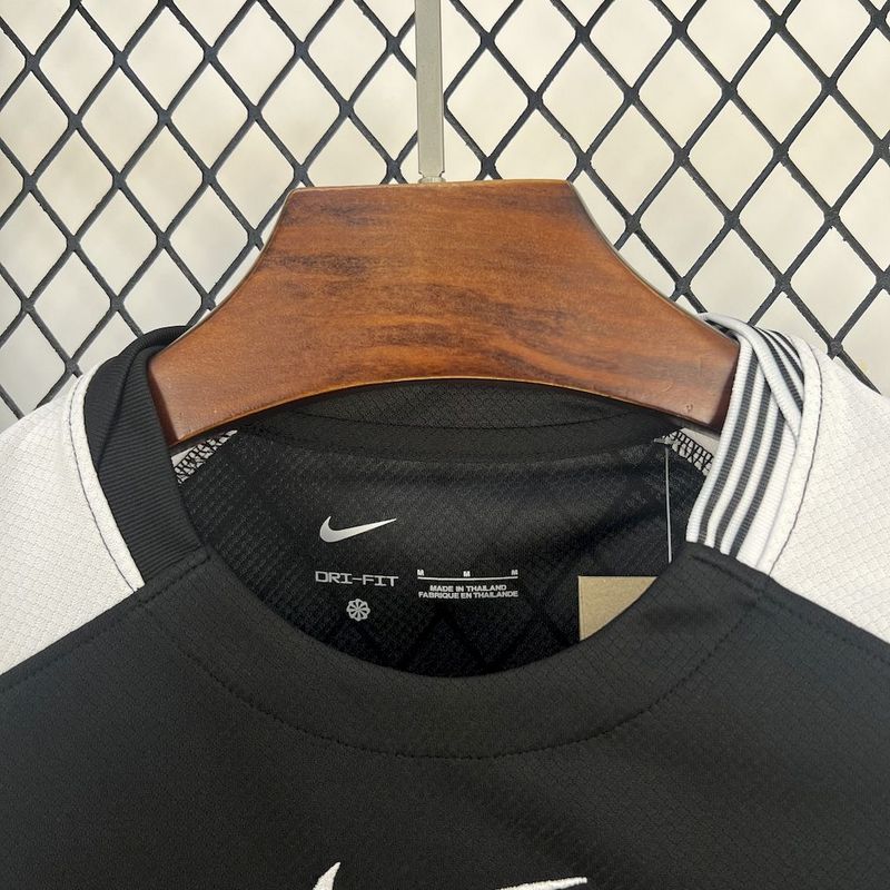 Camisa Nike Corinthians  II 2025  - Preta e Branca - Masculina