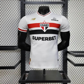 Camisa São Paulo Home 25/26 - Jogador Masculina Branca