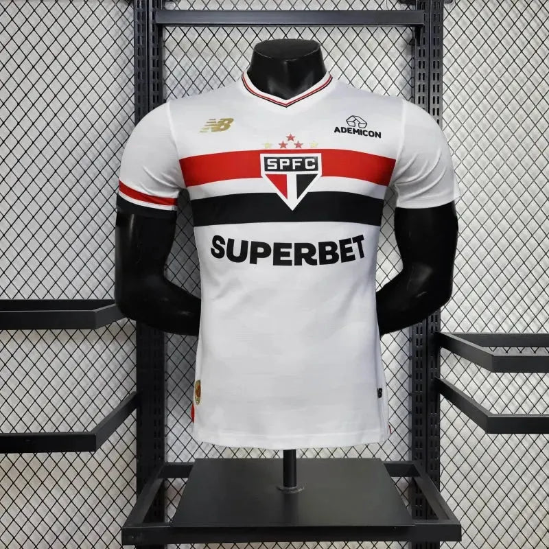 Camisa São Paulo Home 25/26 - Jogador Masculina Branca