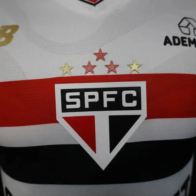 Camisa São Paulo Home 25/26 - Jogador Masculina Branca