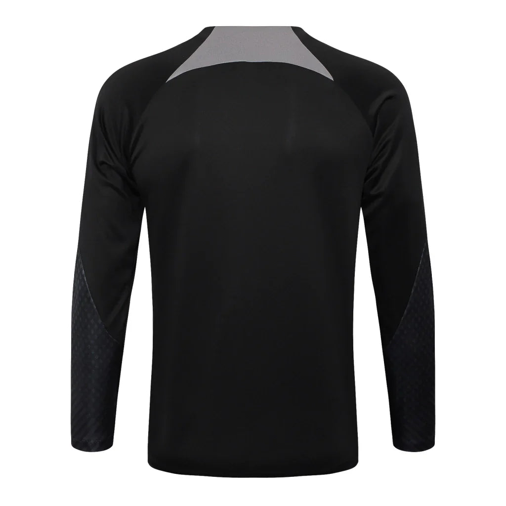 Conjunto Timão Ziper Curto Treino All Black